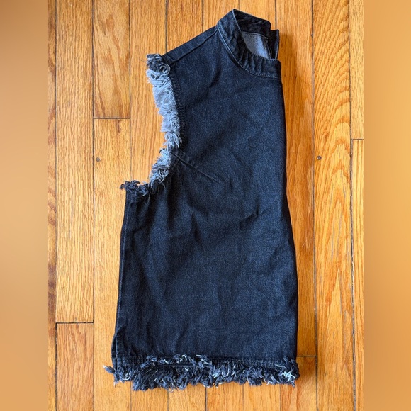 Black denim vest shirt GAP size M - Picture 7 of 8